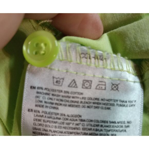 Chef Works Shirt Men's Small Green Long Sleeve - Picture 6 of 8